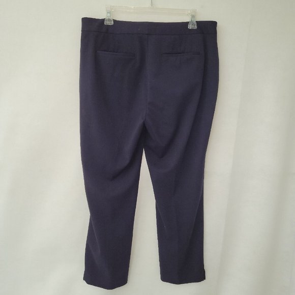 Coldwater Creek Pants Womens‎ 14Navy Blue Natural Fit Dress Trouser Office - Picture 6 of 12